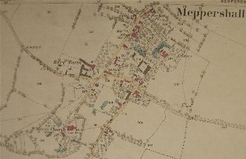 The centre of the village in 1882